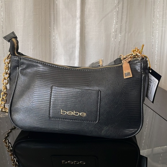 NWT BEBE SHOULDER BAG -Black - Picture 2 of 13